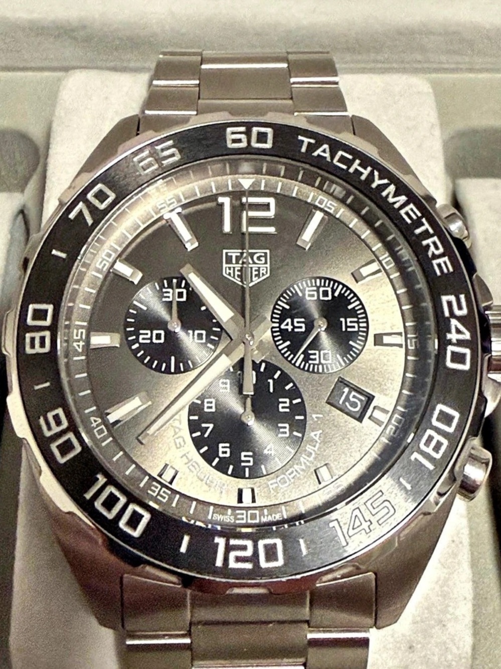 TAG Heuer Formula 1 Chronograph Watch Silver & Black
